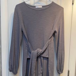 Purple sweater dress